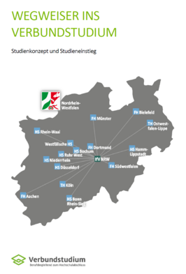  Deckblatt der Broschüre Wegweiser ins Verbundstudium, verlinkt mit der PDF