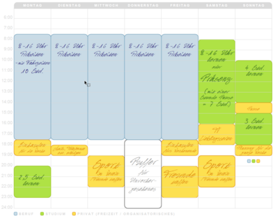 Beispiel-Wochenplan Single (PDF)